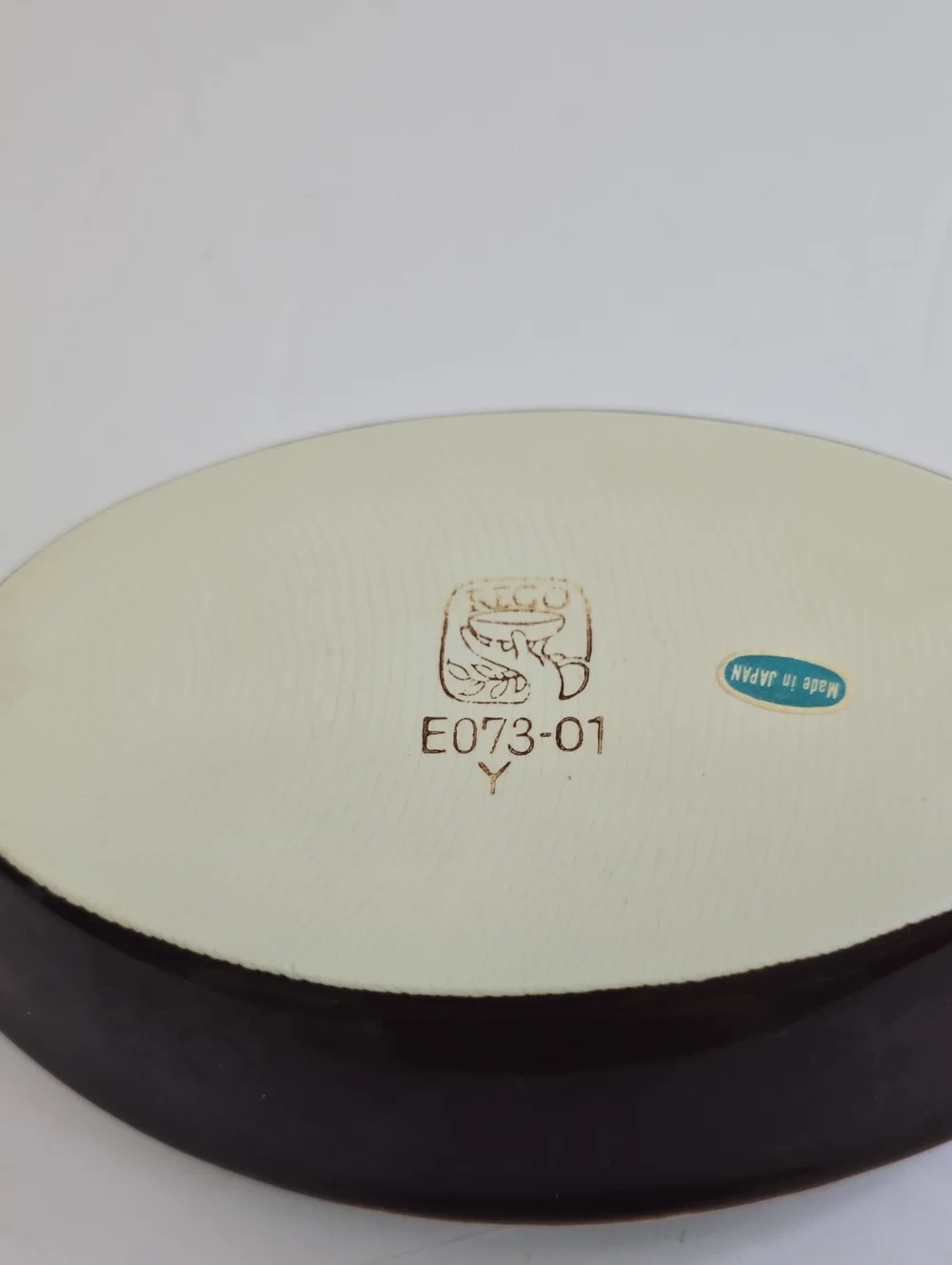 Vintage Rego Pottery Japan Set Of 2 Oval Casserole Au Gratin Dish Glazed Brown